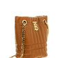Small Quilted Lambskin Lola Bucket Bag - Maple Brown