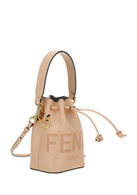 Mon Tresor Leather Mini Bag - Beige.