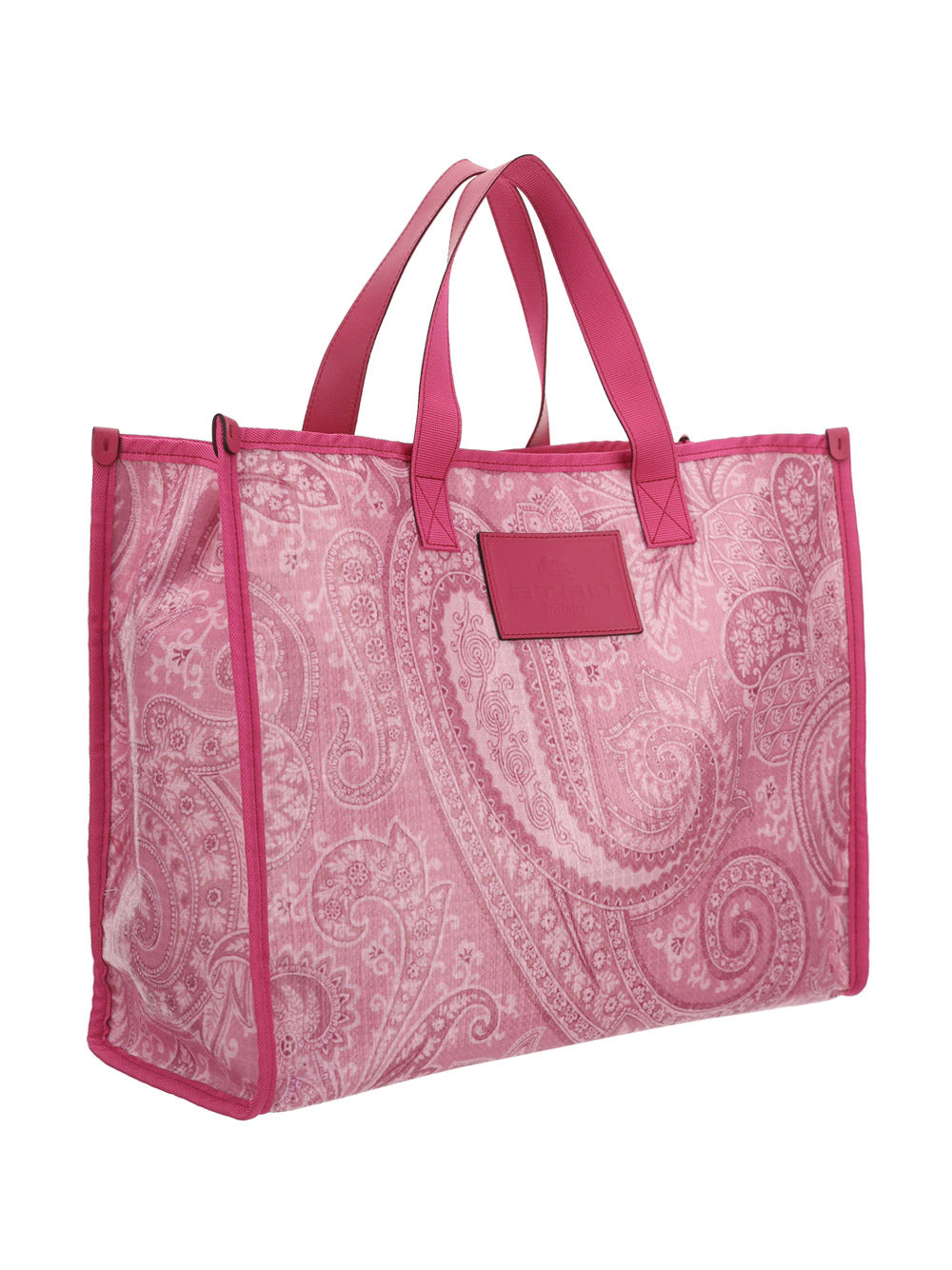 Liquid Paisley Medium Shopping Bag - Pink