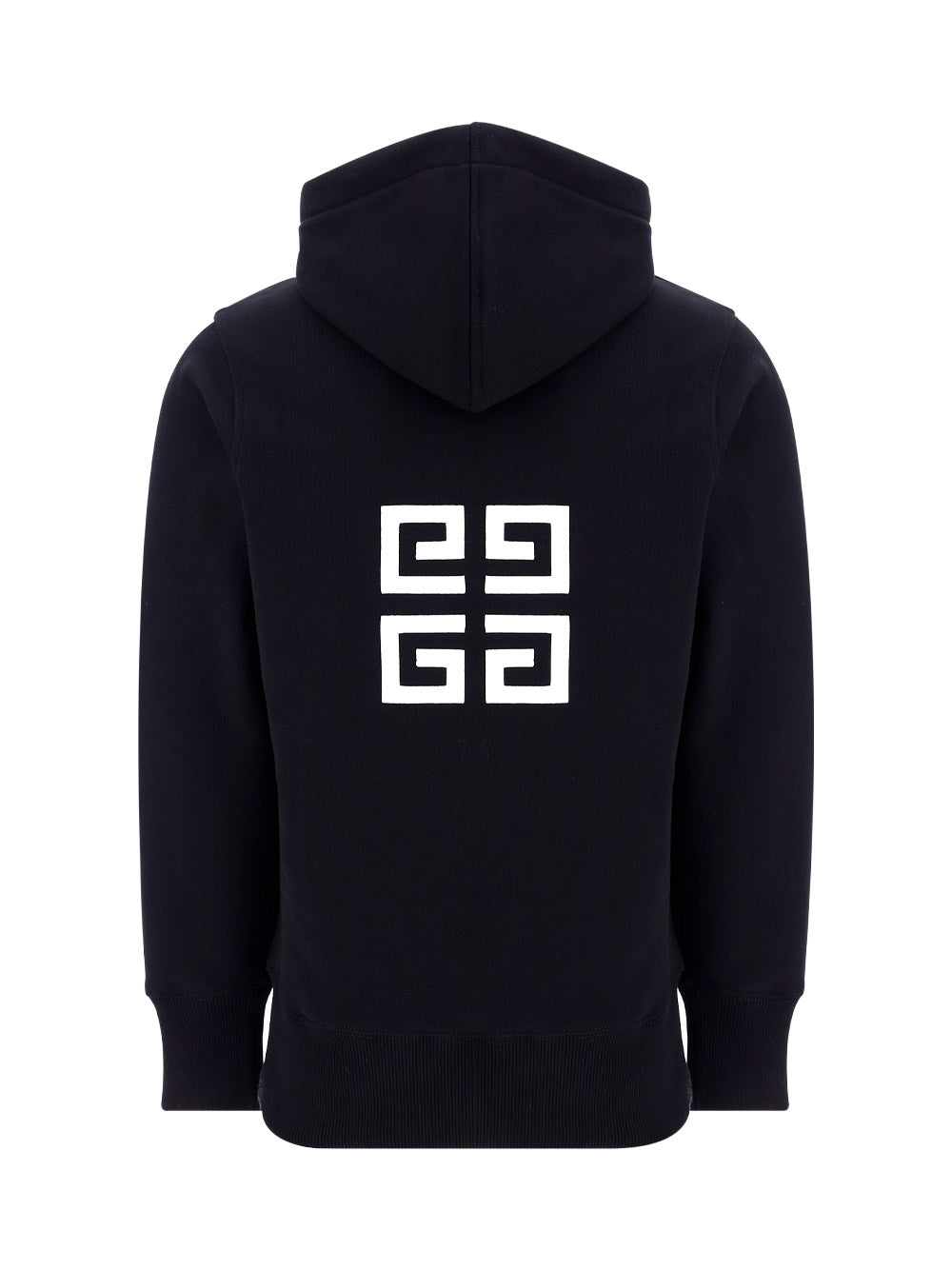 4G Embroidered Hoodie - Black