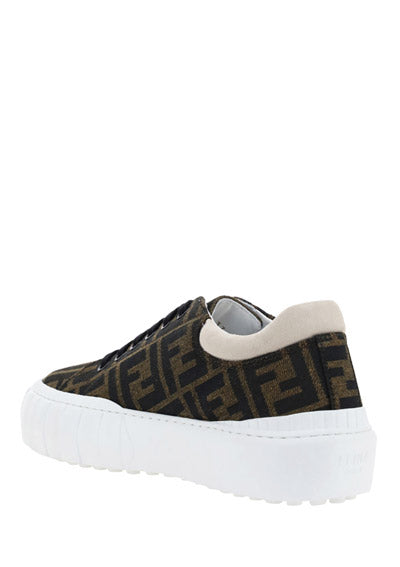 Fendi Force Sneakers - Brown / Multi