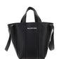 Everyday XS North-South Shoulder Tote Bag In Grained Calfskin - Black