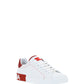 Calfskin Nappa Portofino Sneakers - White / Red