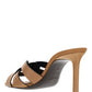 Tribute Heeled Mules In Vegetable-Tanned Leather - Marron Gold