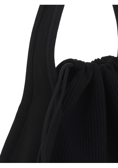 Ryan Small Bag in Rib Knit - Black