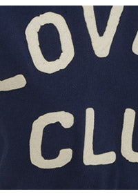 "Lover's Club " T-Shirt - Marine / Natural