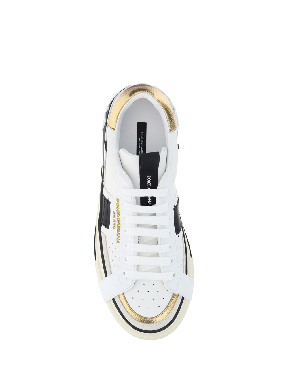 Calfskin 2.Zero Custom Sneakers - White/Black/Gold