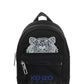 Mini Canvas Kampus Tiger Backpack - Black