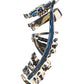 Crystal Charm Multi Hoop Earpiece - Antique Silver