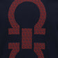 Oversized Gancio T-Shirt - Navy