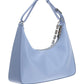 Small Moon Cut Out Bag In Leather - Lavender