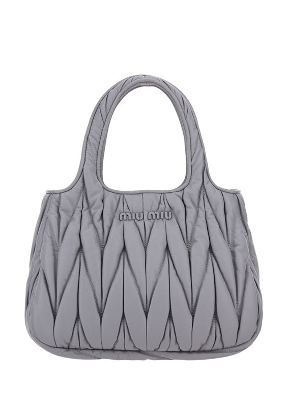 Matelasse Nappa Leather Handbag - Lila