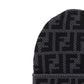 FF Logo Cotton Beanie - Black / Grey