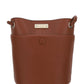 Medium Key Bucket Bag in Shiny & Grained Calfskin - Tobacco