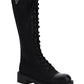 Brushed Leather and Re-Nylon Boots - Black