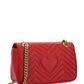 GG Marmont Small Matelassé Shoulder Bag - Red