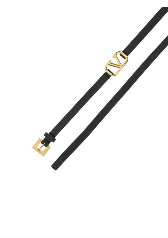VLogo Signature Nappa Belt 10 MM - Black