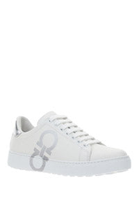 Gancini Sneaker - White / Silver