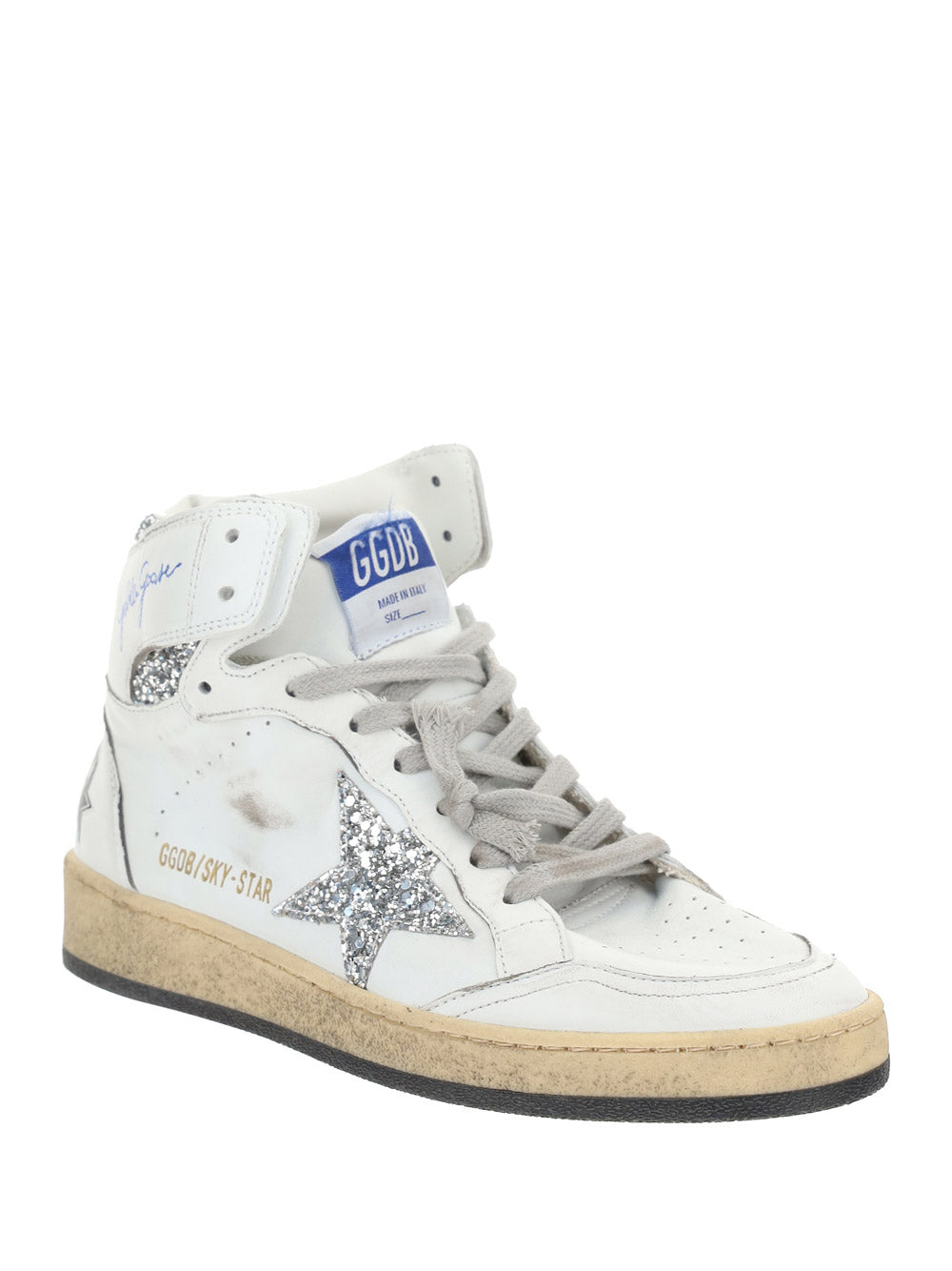 Sky Star Sneakers - White / Glitter