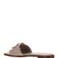 VLOGO Leather Slides - Poudre