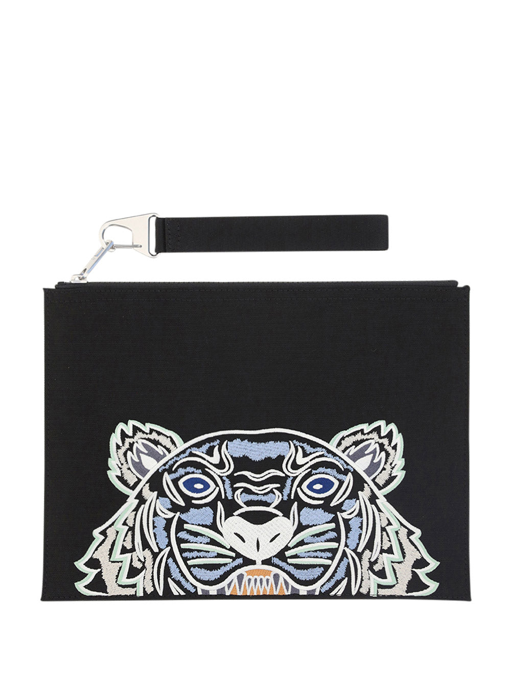 Large Canvas Kampus Tiger Pouch - Black