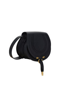 Marcie Small Saddle Bag - Black