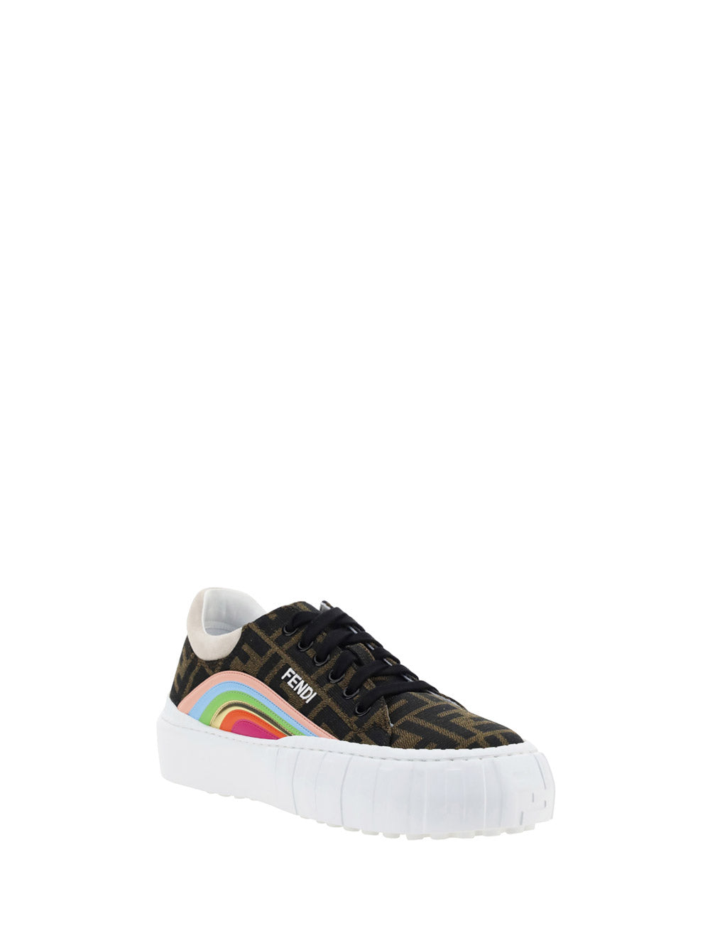 Fendi Force Sneakers - Brown / Multi