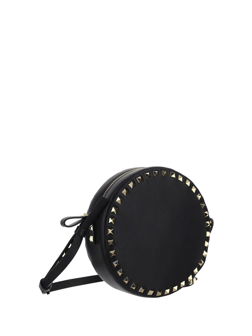 Rockstud Round Shoulder Bag - Black – Amuze