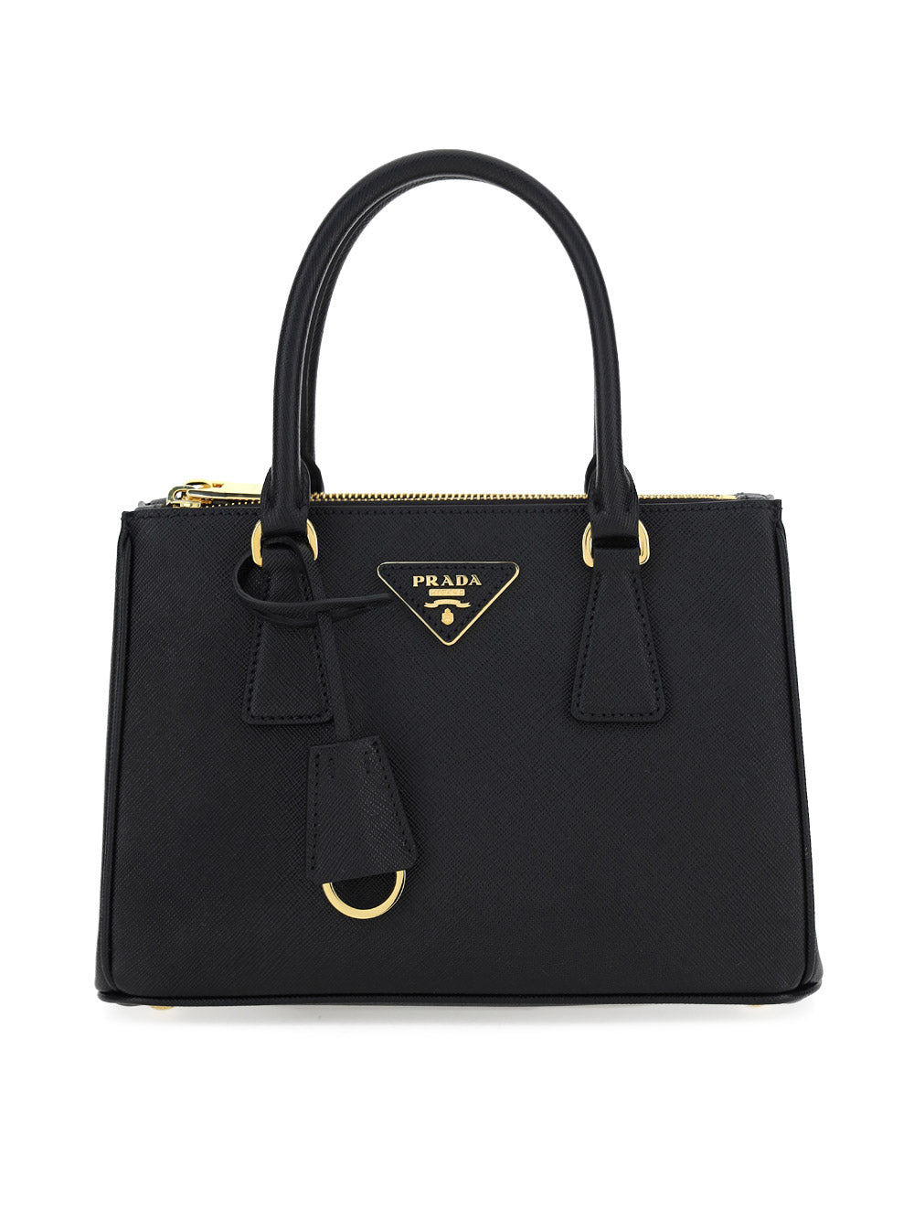 Galleria Saffiano Leather Small Bag - Black