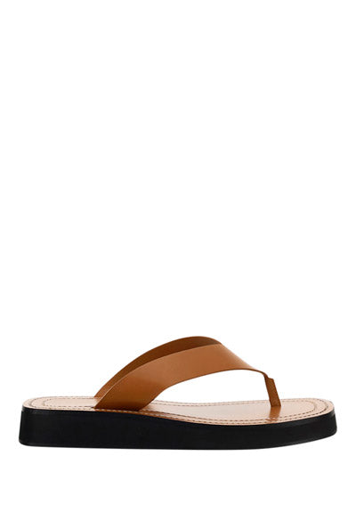 Ginza Leather Sandals - Tan