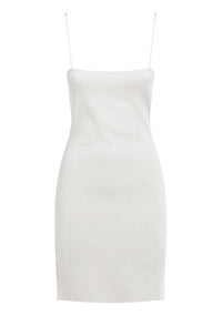 Reversible FF Cutout Knitted Mini Dress - White