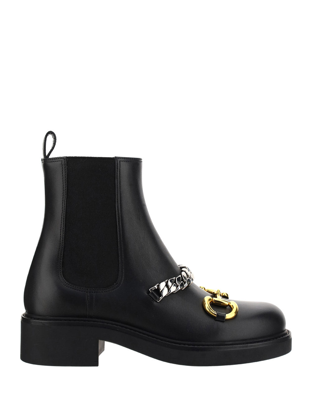 Chelsea Boot with Chain - Black.