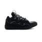 Leather Curb Sneakers - Black