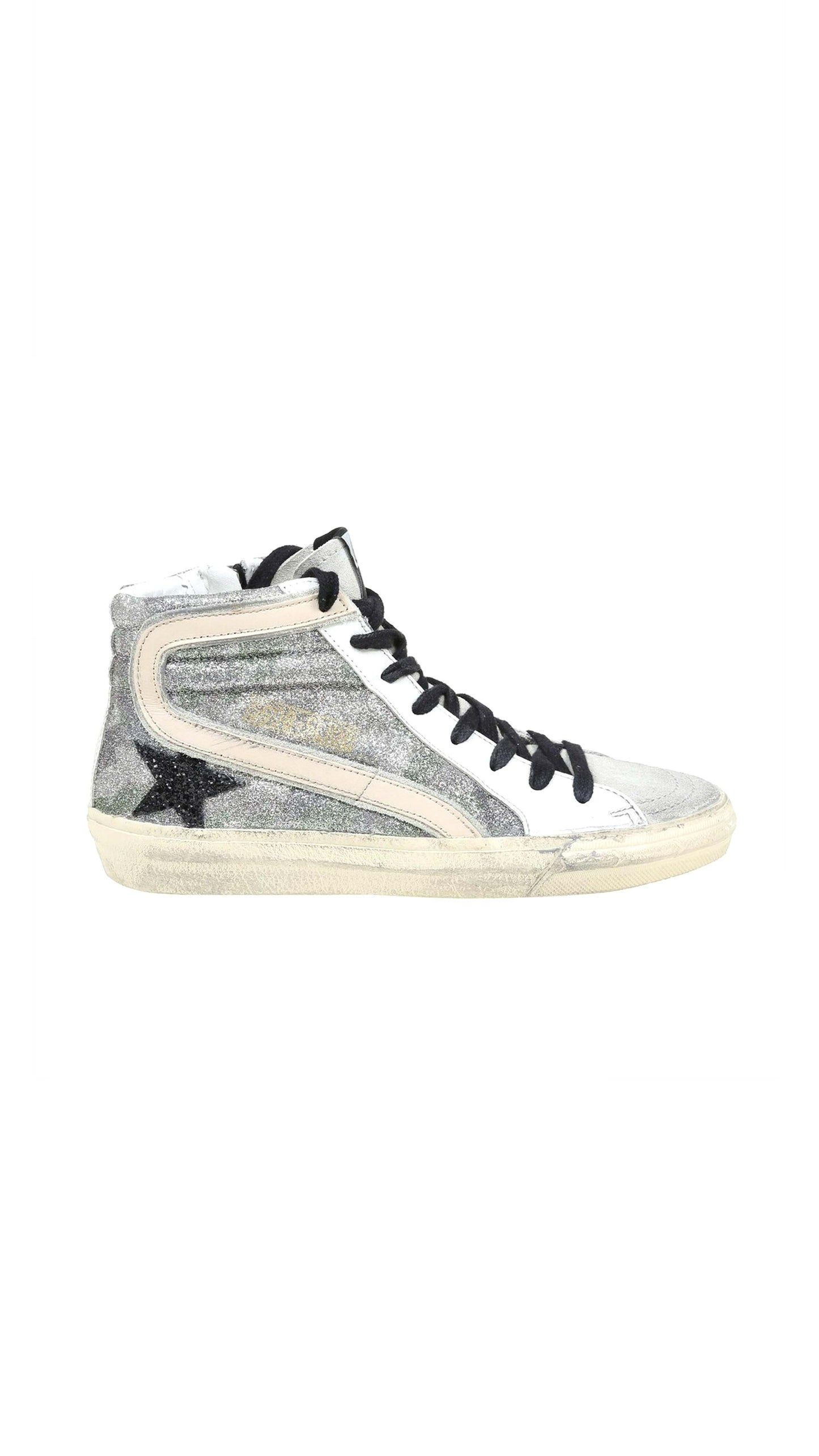 Slide Sneakers - White / Silver