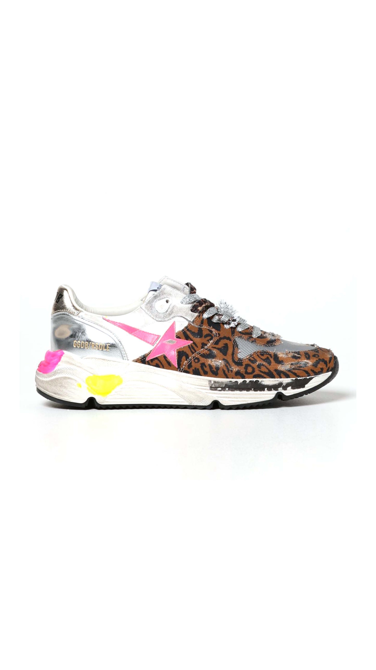 Sneaker Running Sole - Leopard / Silver