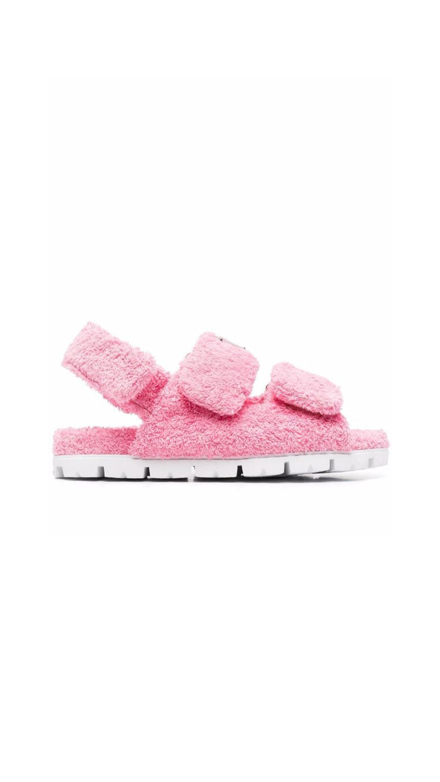 Terry Cloth Sandals - Pink
