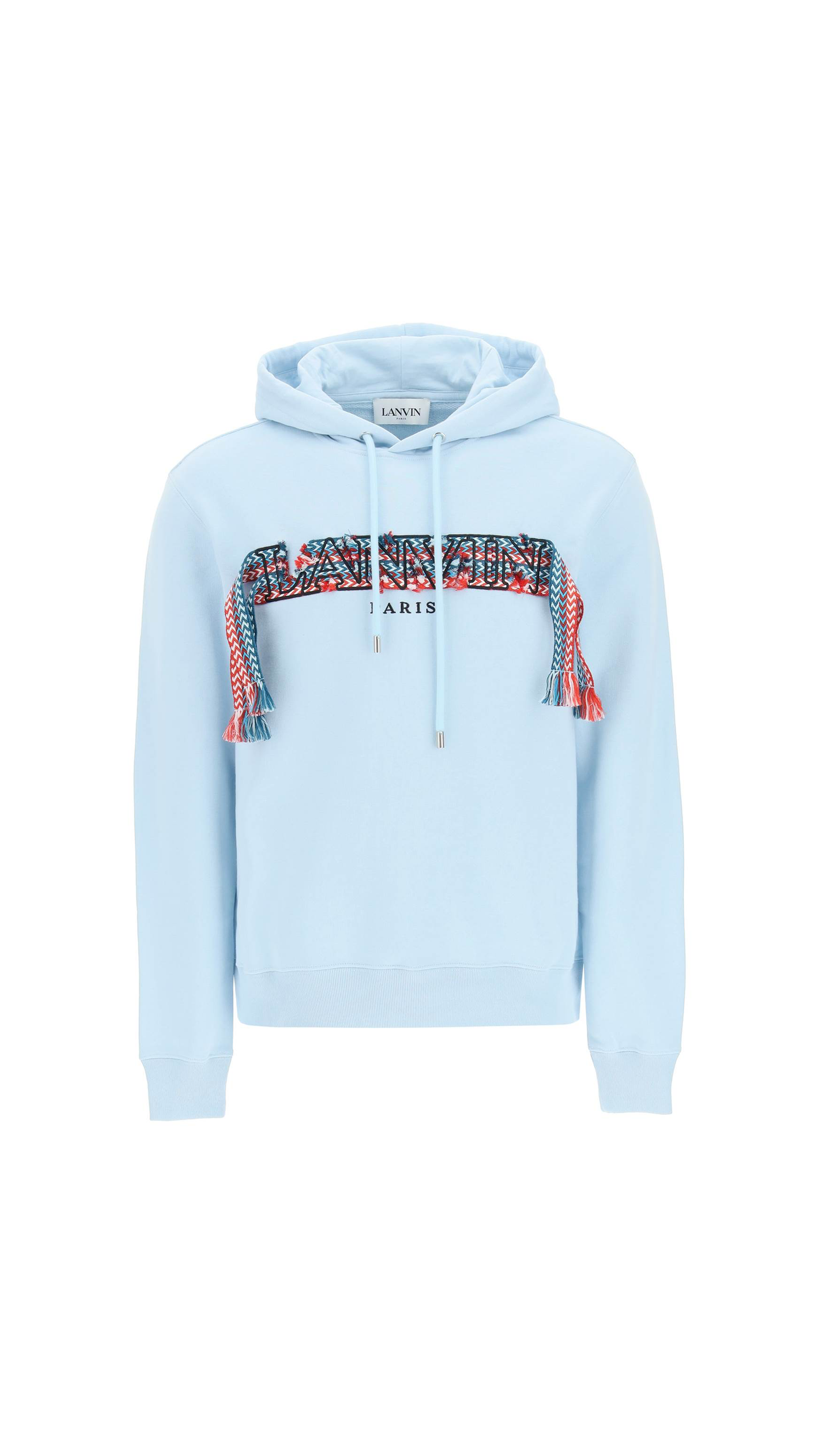 Curb Embroidered Hoodie - Light Blue