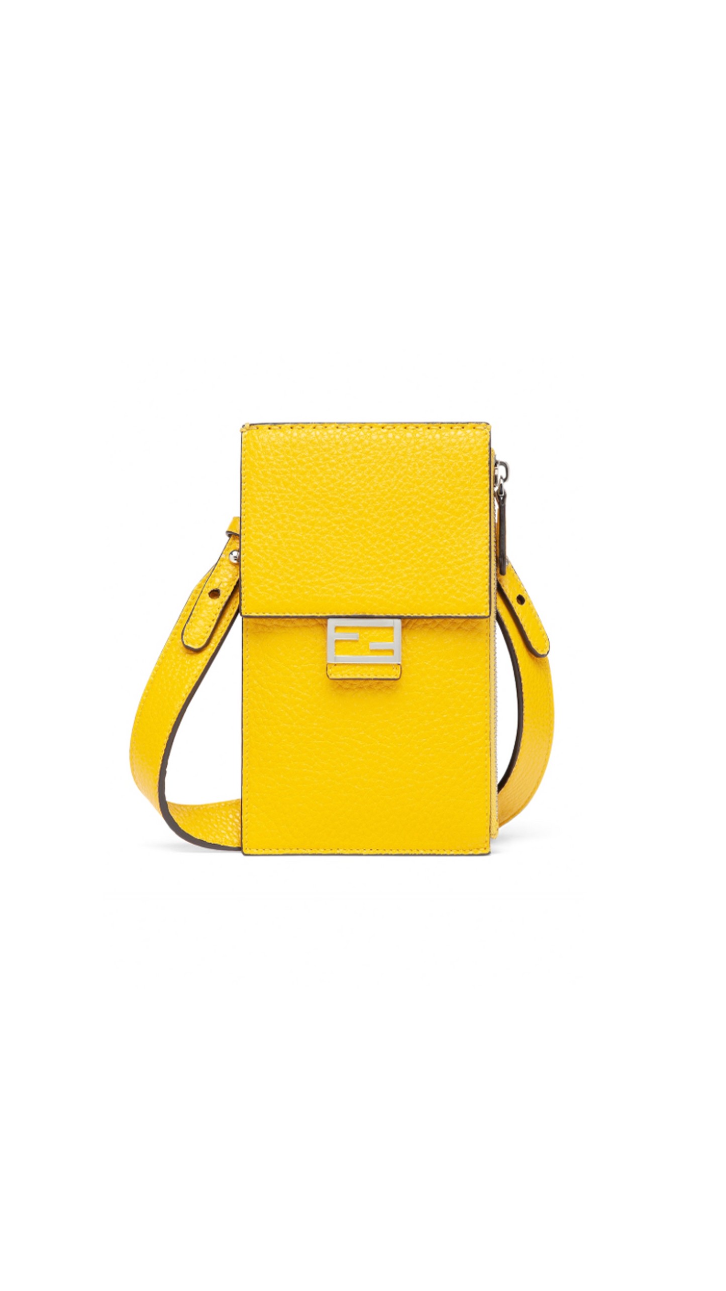 Leather Phone Bag - Yellow