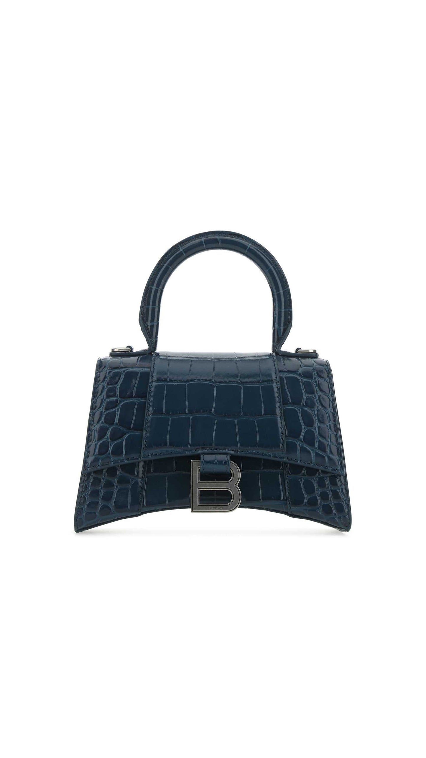Hourglass XS Handbag - Blue