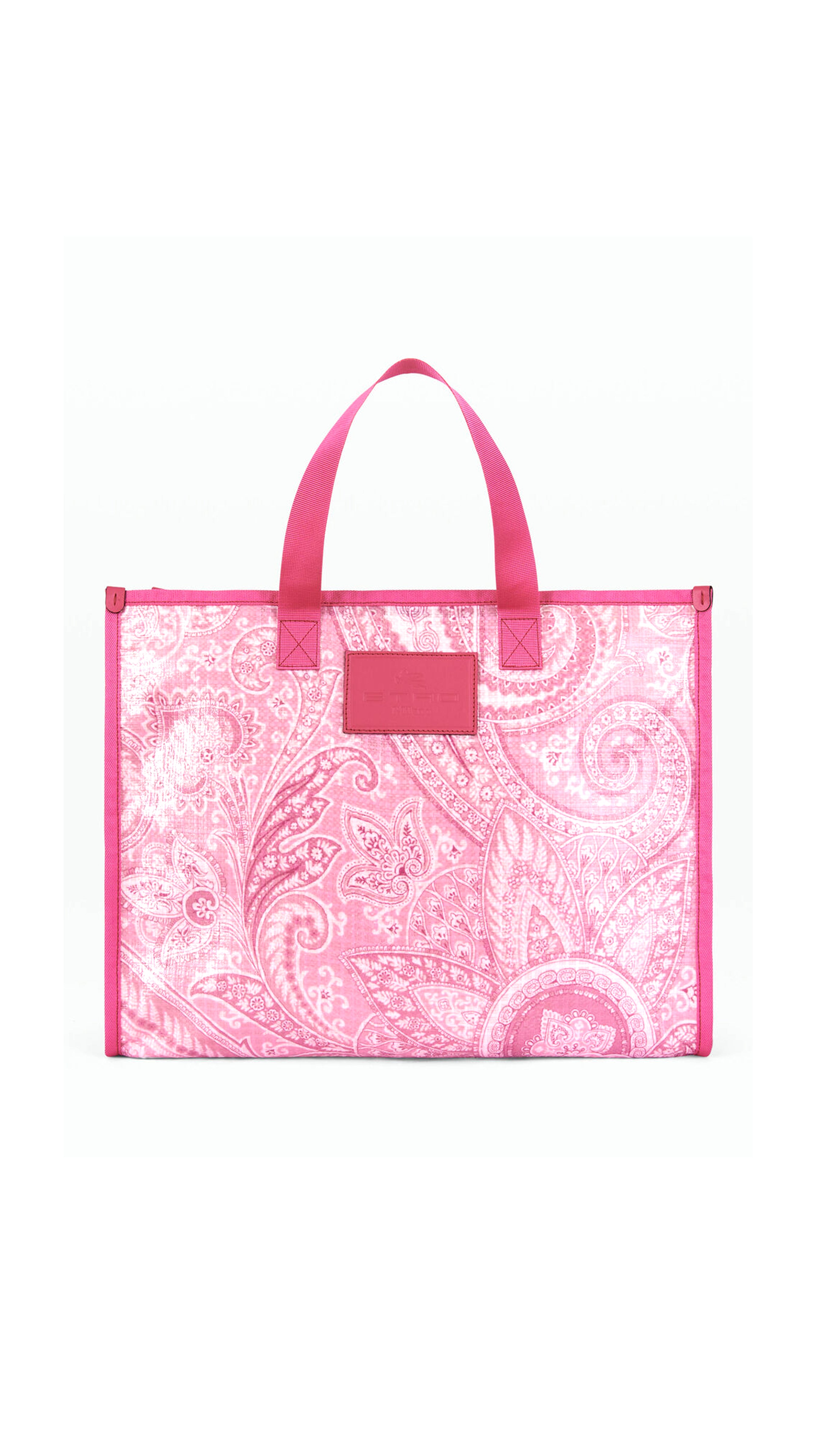 Liquid Paisley Medium Shopping Bag - Pink