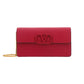 Vlogo Signature Grainy Calfskin Wallet With Chain - Blossom