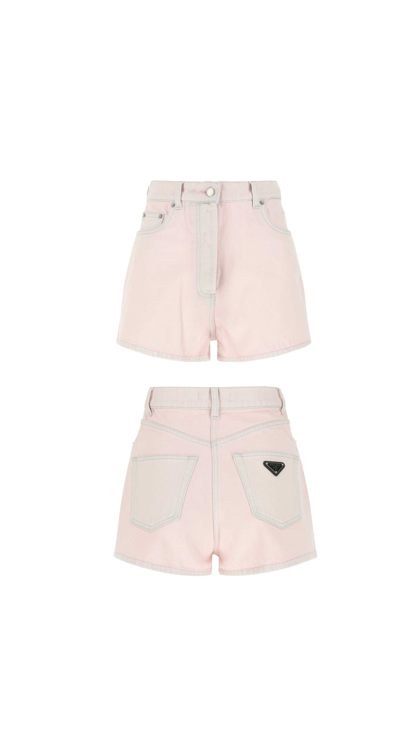 Denim Shorts - Pale Pink