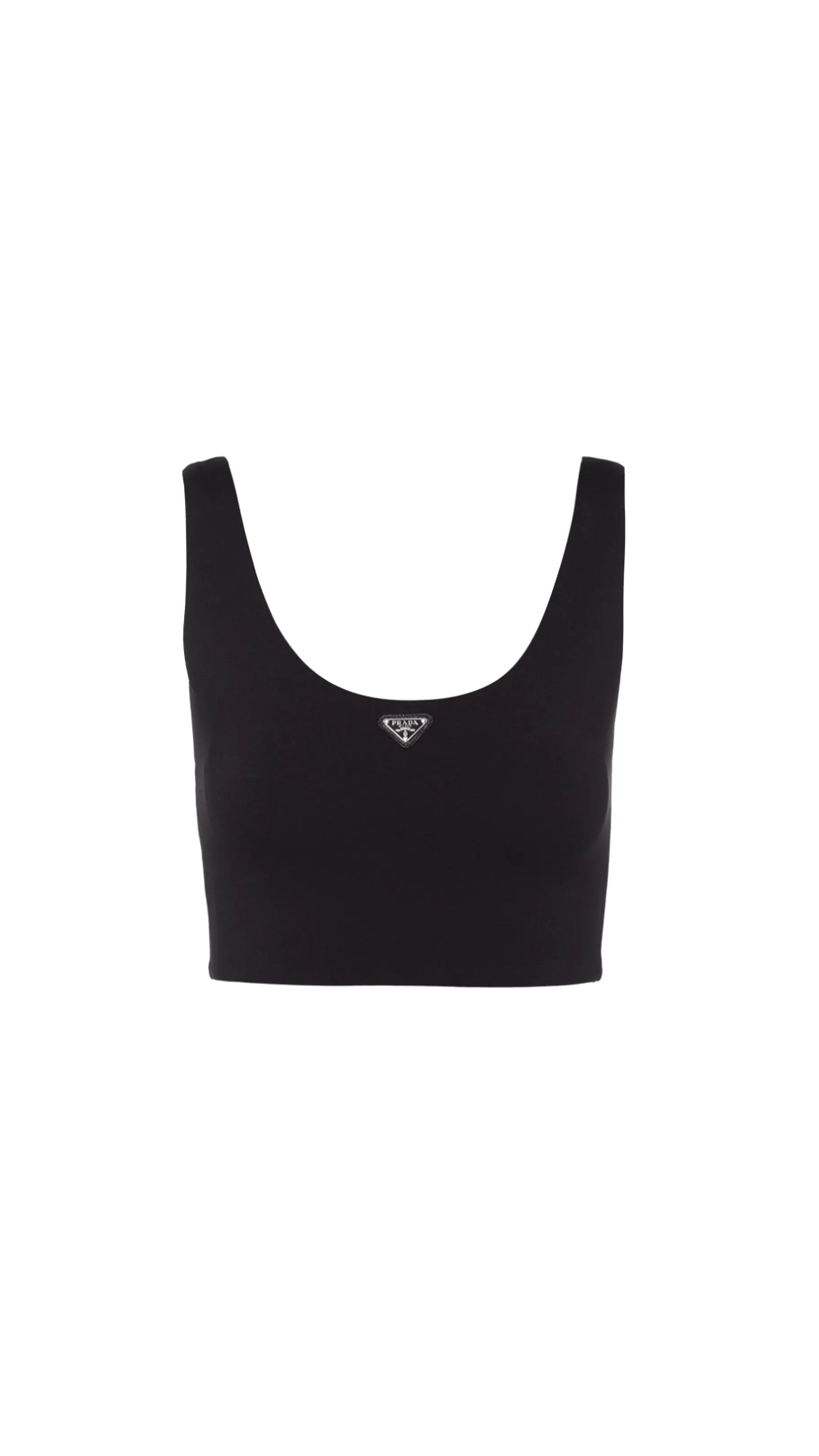 Stretch Jersey Top - Black