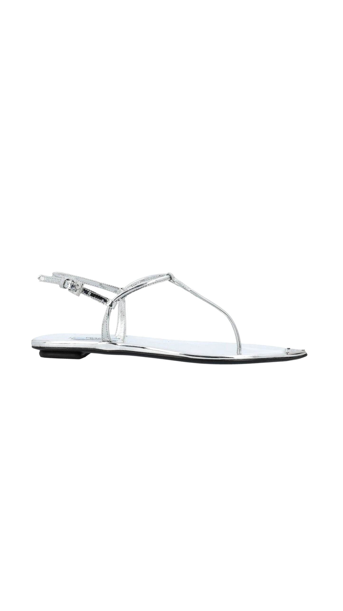 Logo Sandals - Silver.