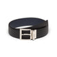 Saffiano Leather Reversible Belt - Blue / Black