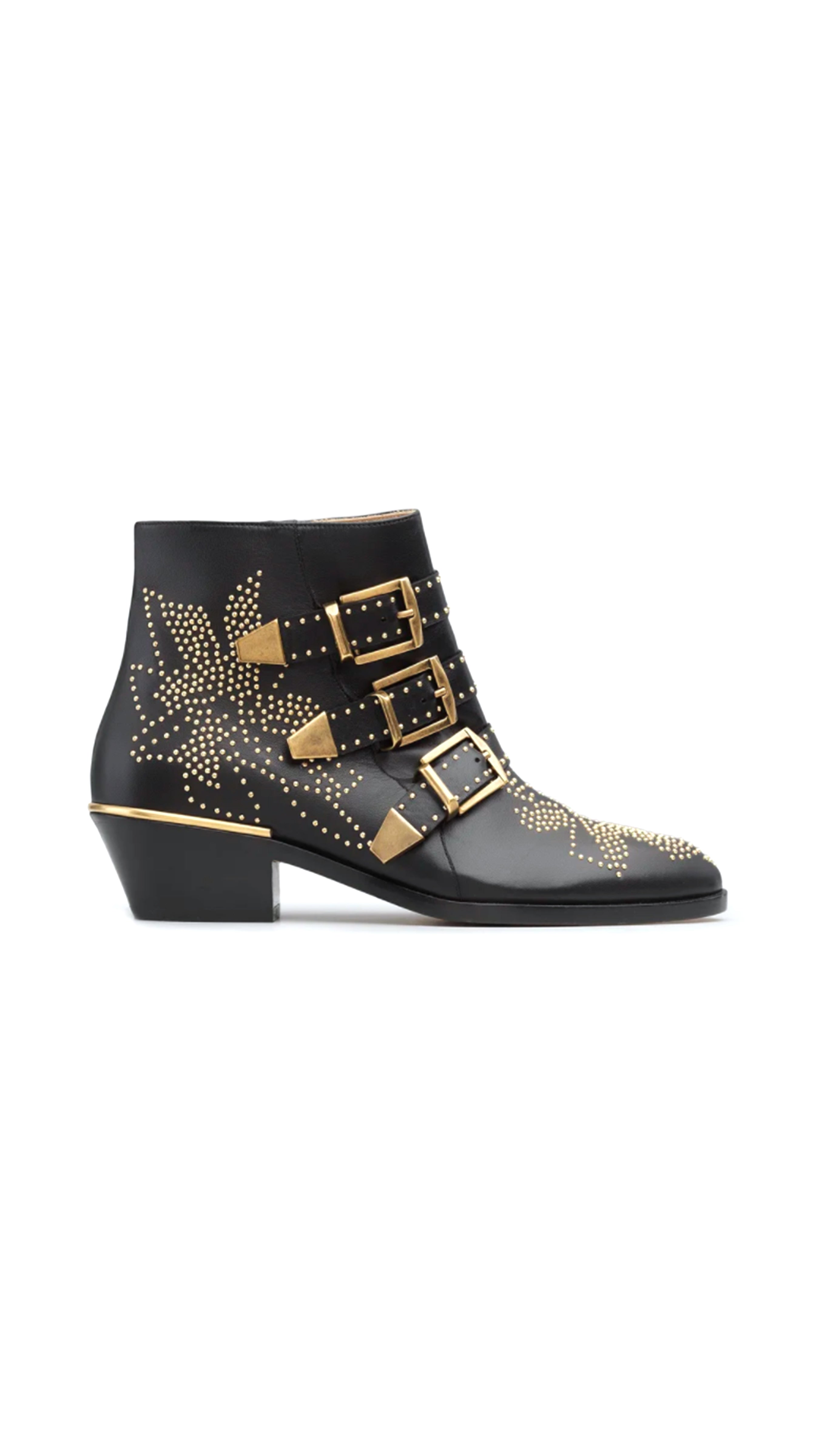 Susanna Short Boots - Black/Gold