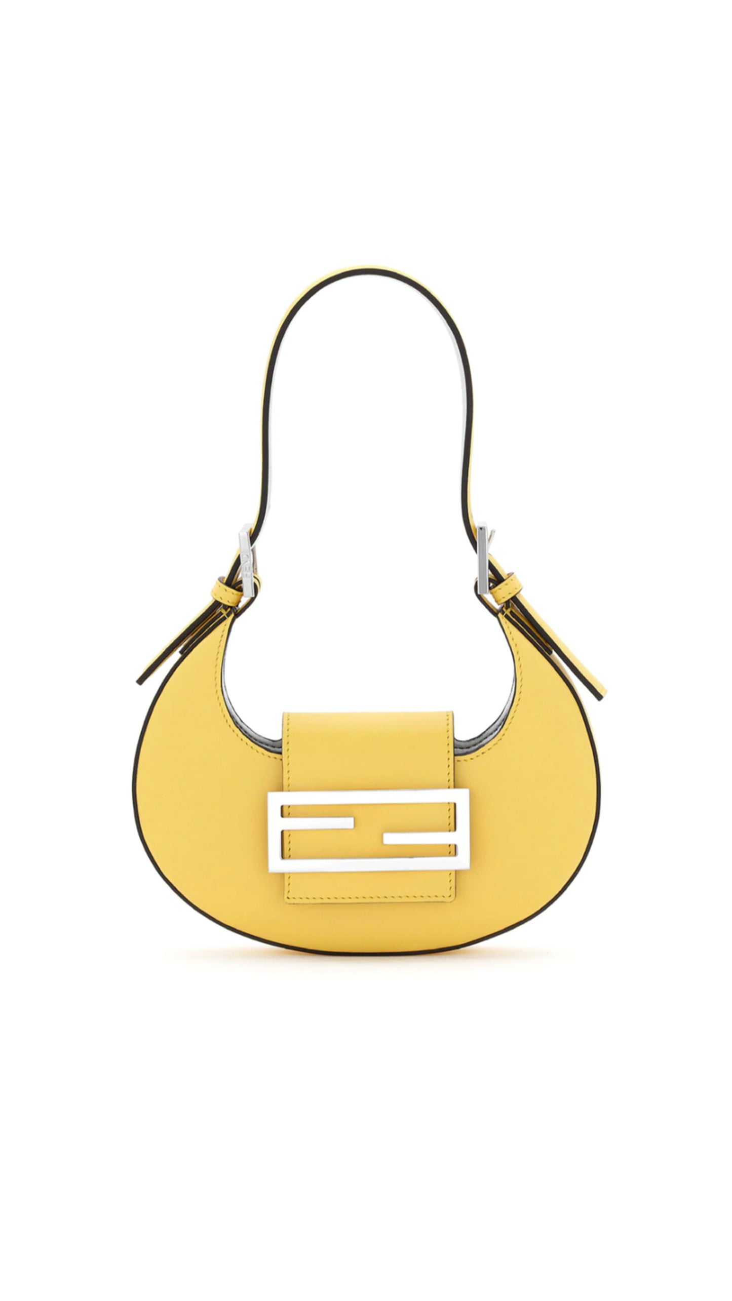 Fendi Cookie Leather Mini Bag - Yellow