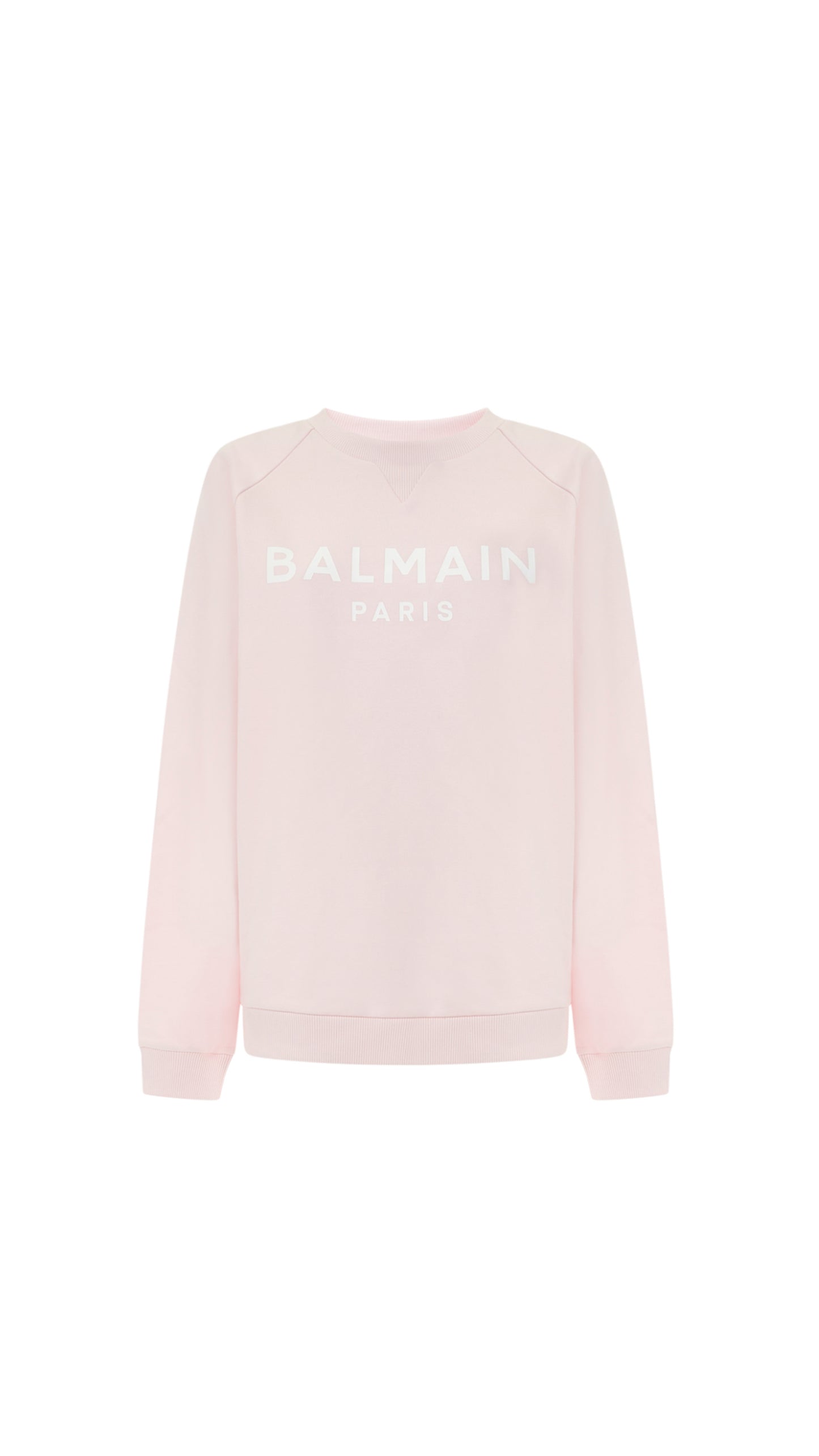 Cotton Sweatshirt With Logo - Pale Pink
