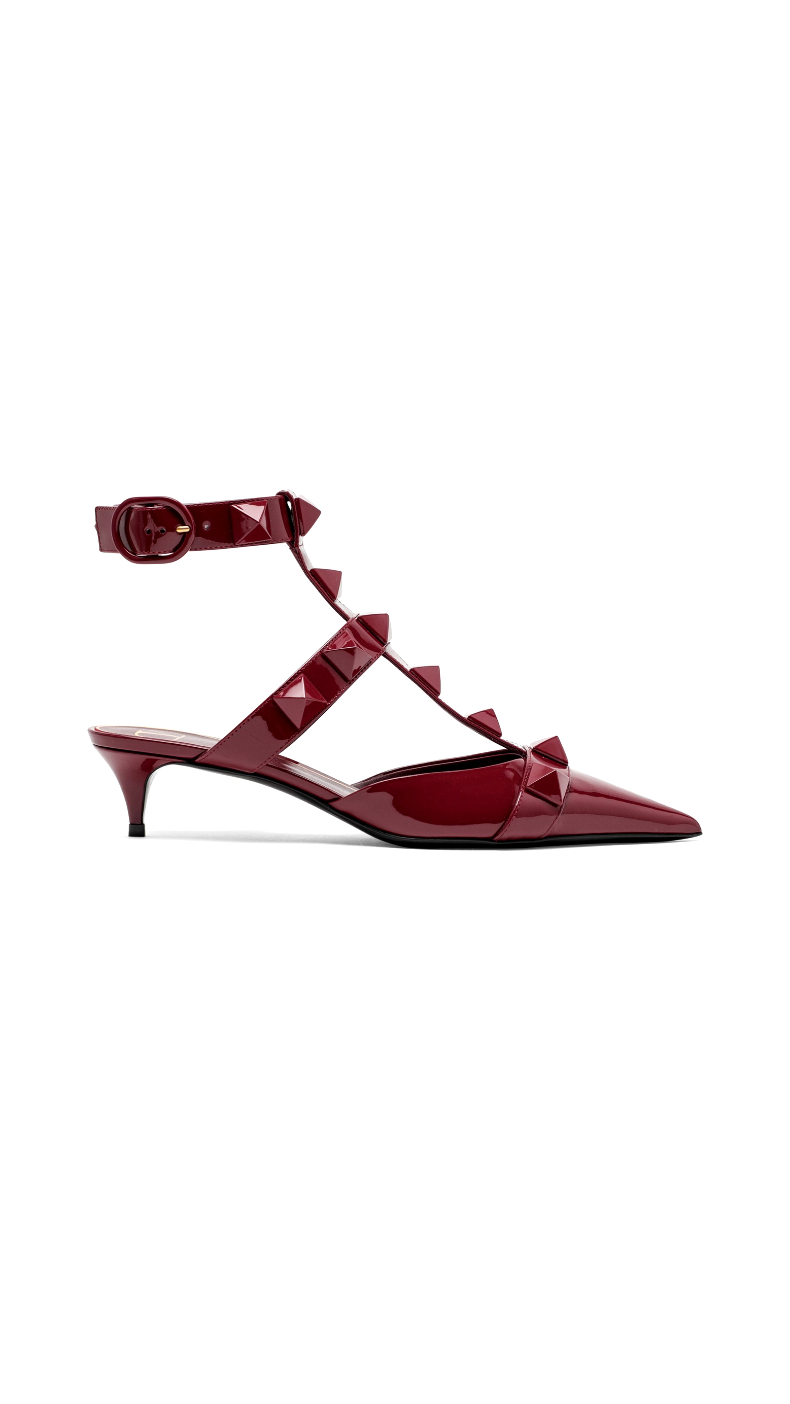 Roman Stud Calfskin Pump 40 - Bordeaux