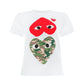 Hearts Print T-shirt - White.